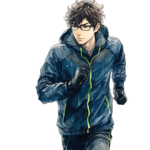 jacket, weapon, staff, concept art transparent PNG cut-out