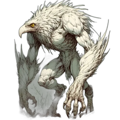 creature, animal, dragon, staff transparent PNG cut-out