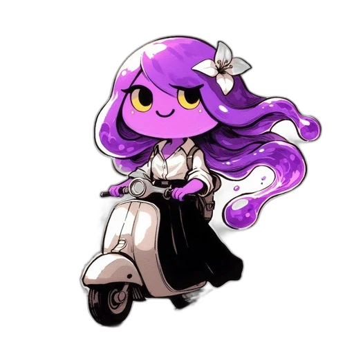 staff, dress, robot, flower transparent PNG cut-out
