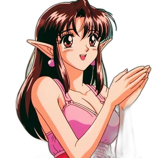 dress, dragon, anime, vaporwave transparent PNG cut-out