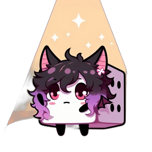 staff, creature, anime, pixel art transparent PNG cut-out
