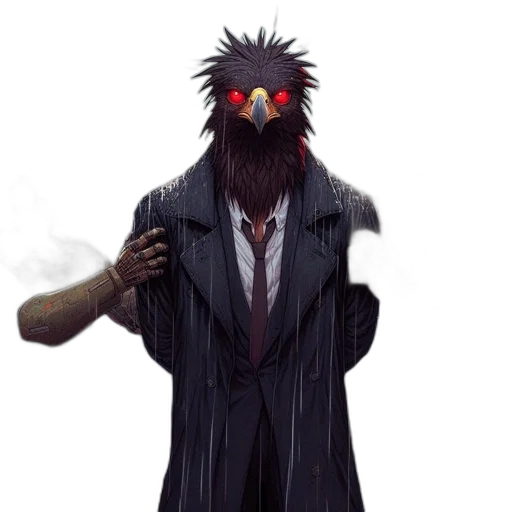 jacket, creature, animal, staff transparent PNG cut-out