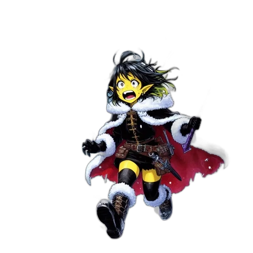crown, mask, staff, creature transparent PNG cut-out