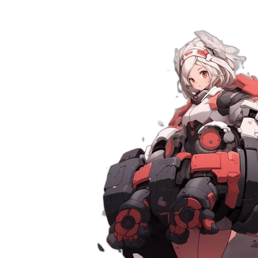 weapon, robot, concept art, pixel art transparent PNG cut-out