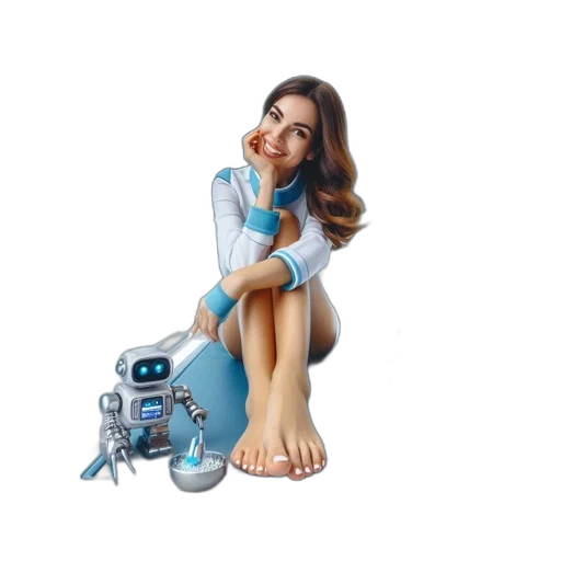 robot, staff, shoes, concept art transparent PNG cut-out