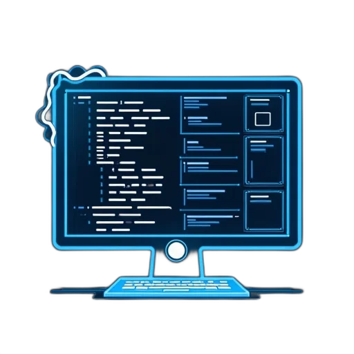 pixel art, 3d render, blue, windows transparent PNG cut-out