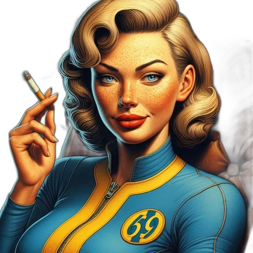 jacket, jewelry, face, comic book art transparent PNG cut-out