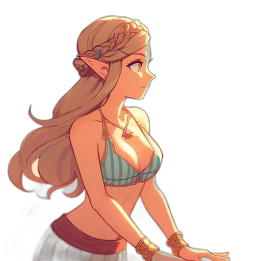 dress, crown, staff, concept art transparent PNG cut-out