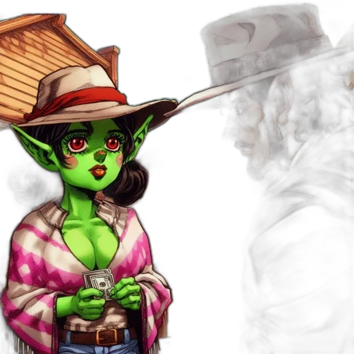 hat, staff, concept art, fantasy art transparent PNG cut-out