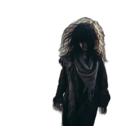 hair, jacket, mask, dress transparent PNG cut-out
