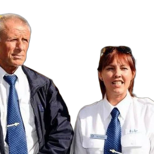 staff, jacket, umbrella, face transparent PNG cut-out