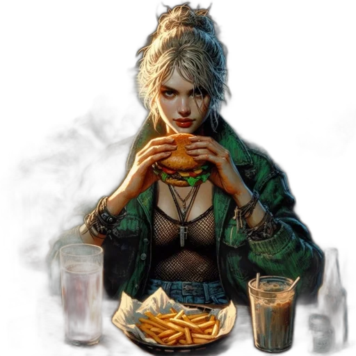 food, jewelry, cyberpunk, concept art transparent PNG cut-out
