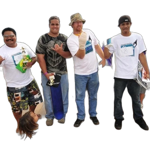 staff, group, men, stand transparent PNG cut-out