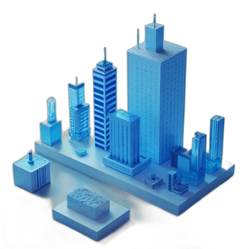building, 3d render, concept art, healthcare transparent PNG cut-out