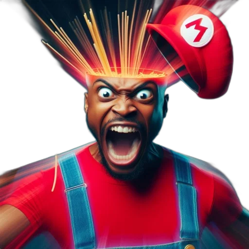 face, staff, hair, comic book art transparent PNG cut-out