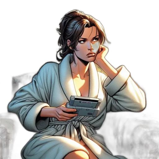 comic book art, concept art, cartoon, pixel art transparent PNG cut-out