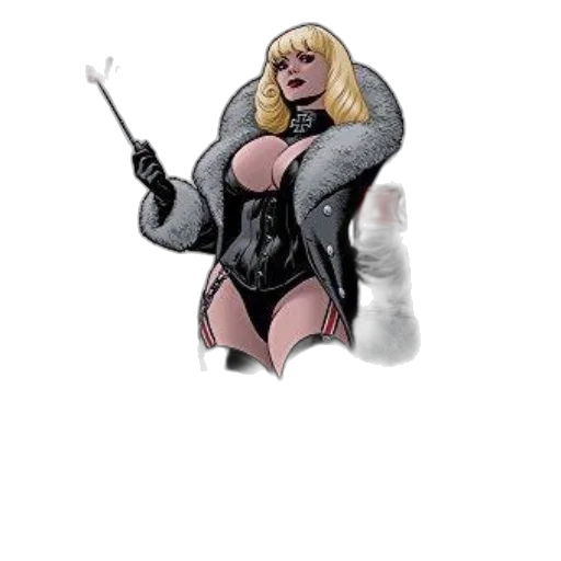jacket, staff, weapon, comic book art transparent PNG cut-out