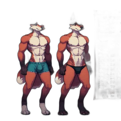 creature, animal, concept art, pixel art transparent PNG cut-out