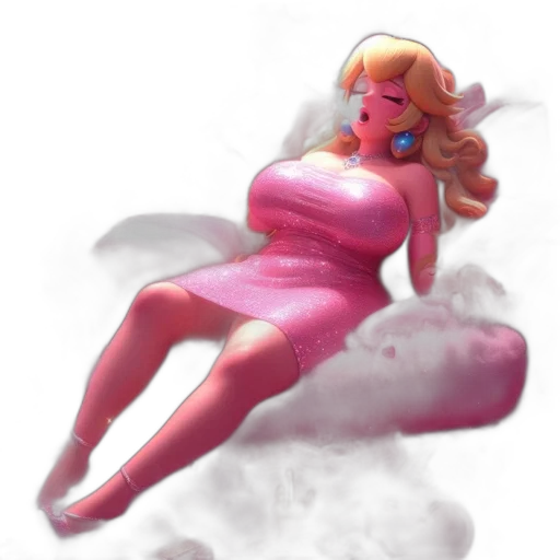 dress, concept art, fantasy art, vaporwave transparent PNG cut-out
