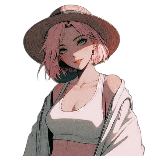 hat, jacket, dress, staff transparent PNG cut-out