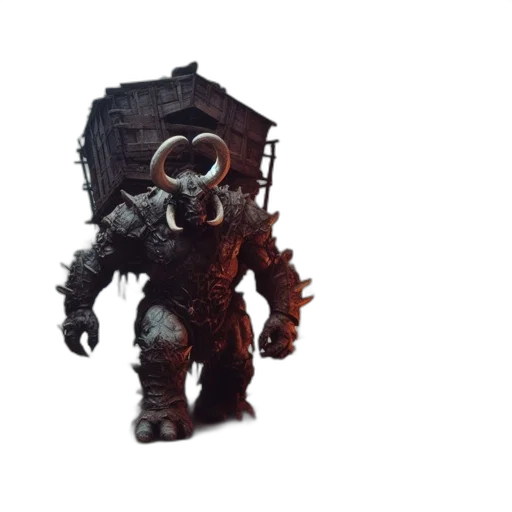 robot, creature, mask, weapon transparent PNG cut-out