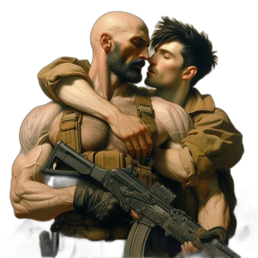 weapon, concept art, cyberpunk, comic book art transparent PNG cut-out