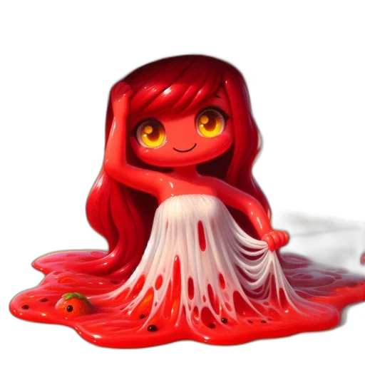 creature, hair, dress, concept art transparent PNG cut-out