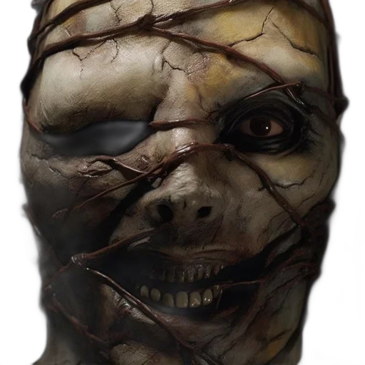 mask, face, creature, staff transparent PNG cut-out