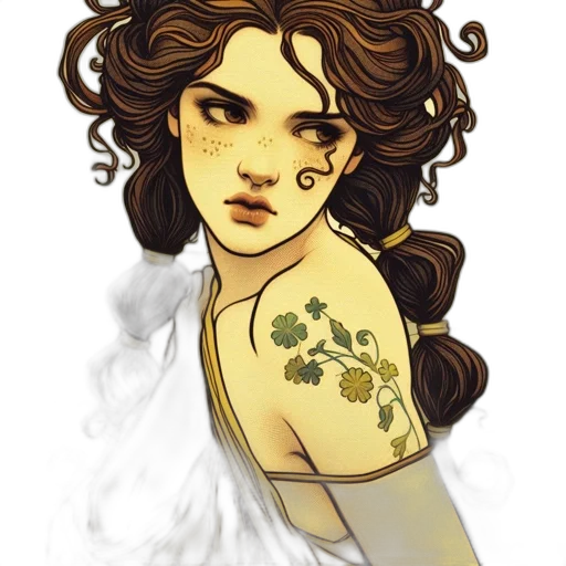 dress, fantasy art, concept art, watercolor transparent PNG cut-out
