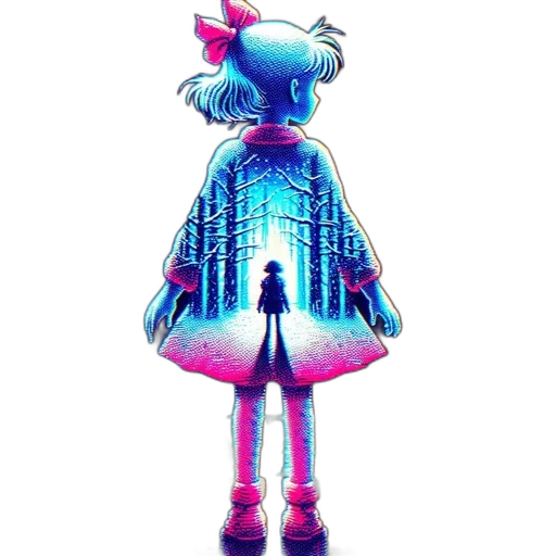 robot, dress, jacket, staff transparent PNG cut-out