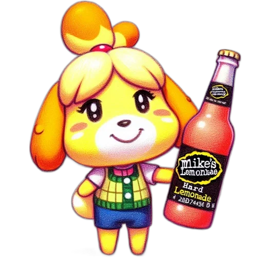 bottle, food, animal, pixel art transparent PNG cut-out