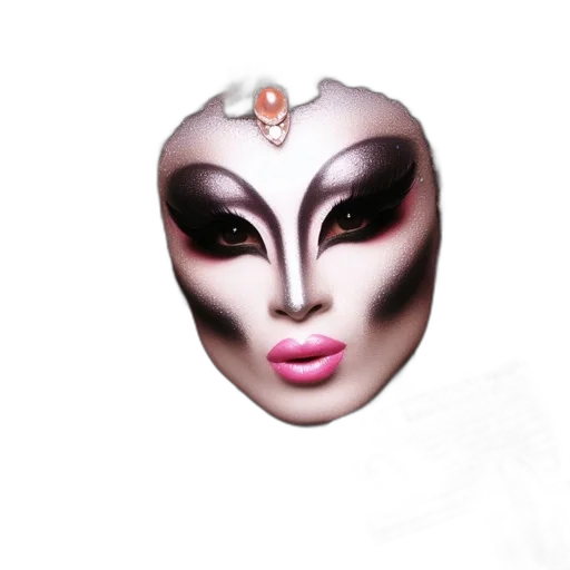 mask, face, crown, jewelry transparent PNG cut-out