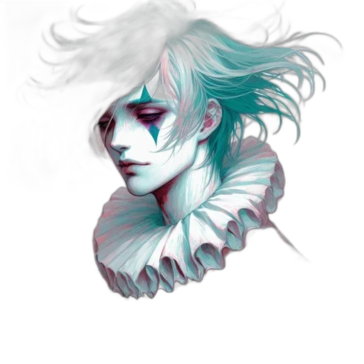 face, mask, creature, hair transparent PNG cut-out