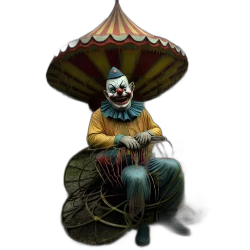 mask, staff, creature, umbrella transparent PNG cut-out