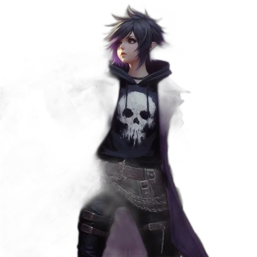 jacket, weapon, mask, concept art transparent PNG cut-out