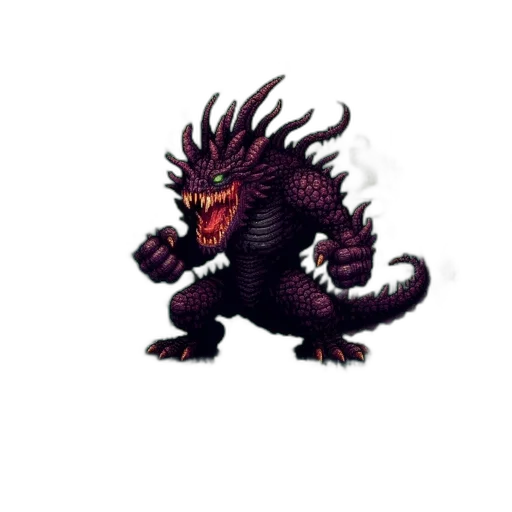 dragon, creature, animal, staff transparent PNG cut-out