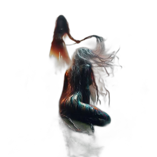 hair, dress, creature, dragon transparent PNG cut-out