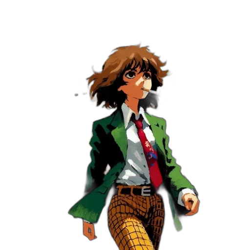 jacket, staff, concept art, pixel art transparent PNG cut-out