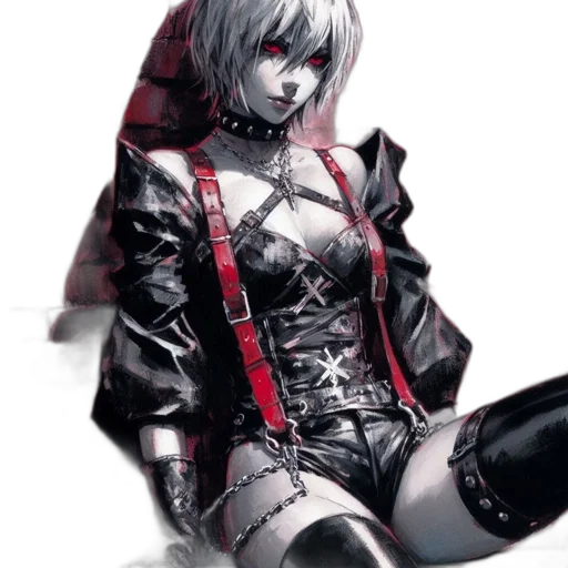 jacket, weapon, robot, face transparent PNG cut-out