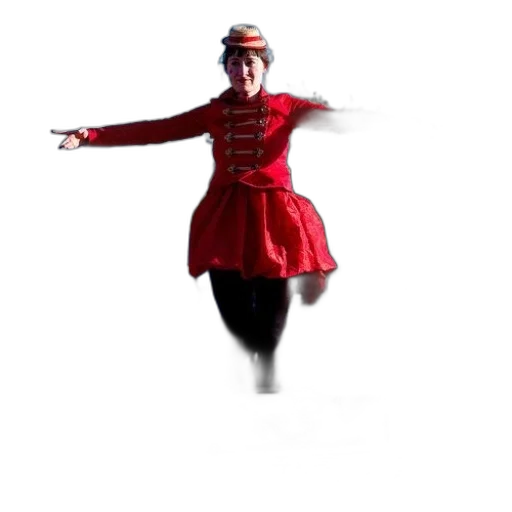 staff, dress, hat, robot transparent PNG cut-out