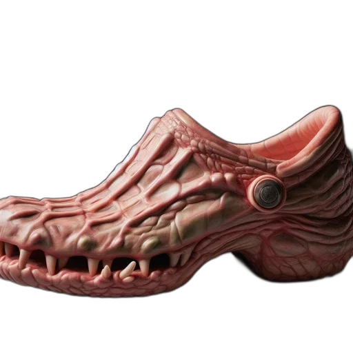 shoes, mask, dragon, creature transparent PNG cut-out
