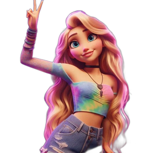 dress, cartoon, concept art, 3d render transparent PNG cut-out