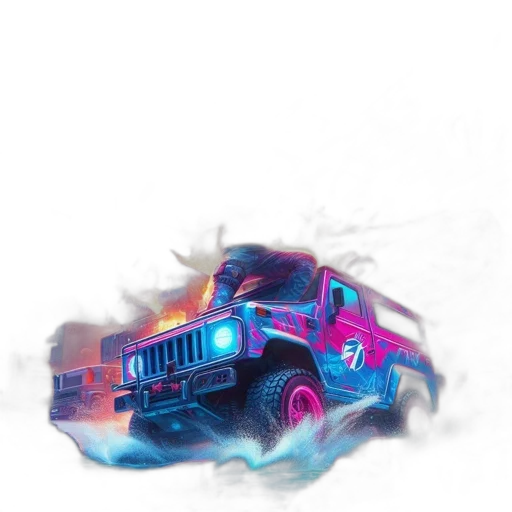 car, weapon, robot, concept art transparent PNG cut-out