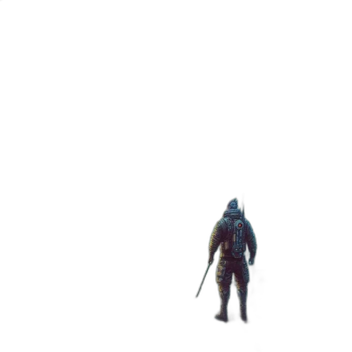 sword, creature, weapon, robot transparent PNG cut-out