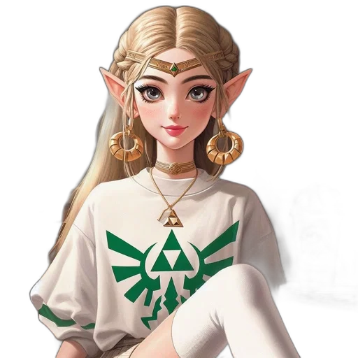 dress, staff, jewelry, dragon transparent PNG cut-out