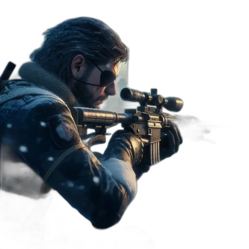 weapon, jacket, concept art, 3d render transparent PNG cut-out