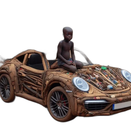 car, robot, 3d render, concept art transparent PNG cut-out