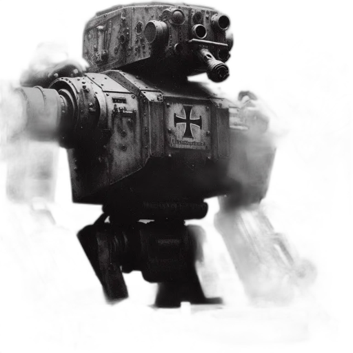robot, weapon, face, creature transparent PNG cut-out