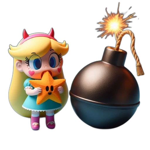 weapon, crown, robot, 3d render transparent PNG cut-out