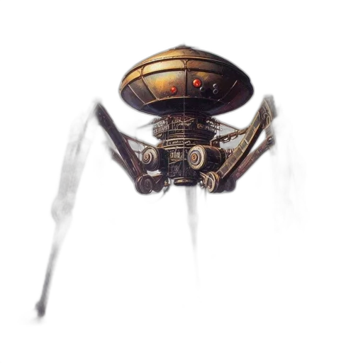 robot, creature, mask, weapon transparent PNG cut-out